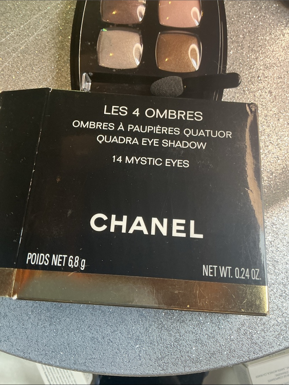 CHANEL Les 4 Ombres Quadra Eyeshadow - 14 Mystic Eyes (Pink, Brown, Gray, Taupe) - Picture 2 of 5